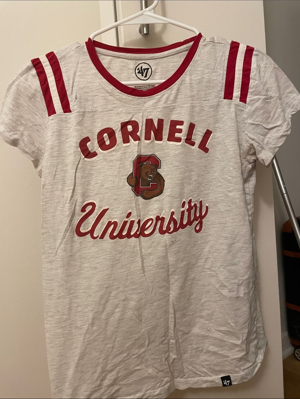 Cornell University White & Red T-Shirt